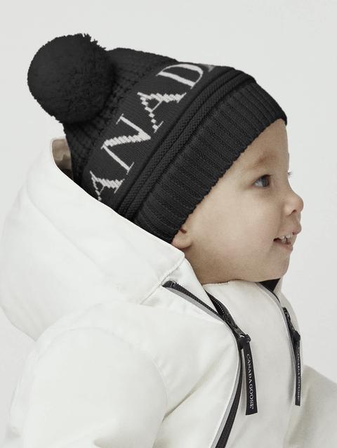 Baby Double Pom Hat Black