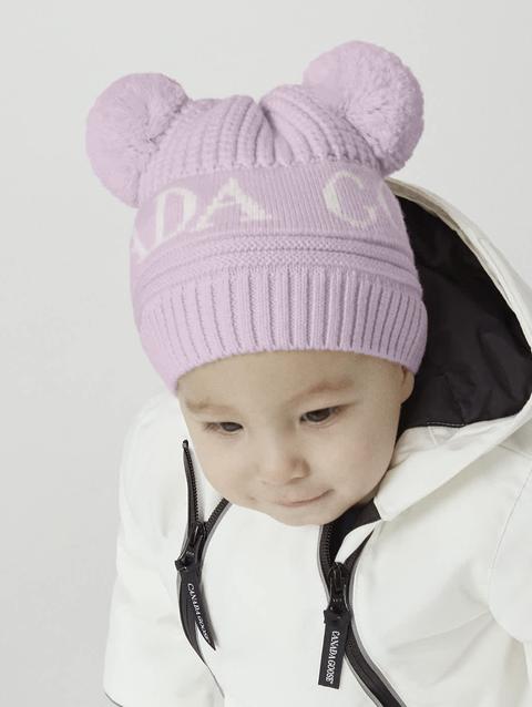 Baby Double Pom Hat Soft Pink