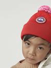 Kids Merino Pom Toque Red