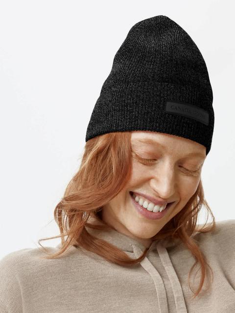 Cashmere Beanie Heather Black