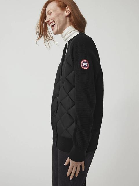 HyBridge® Quilted Knit Bomber Black