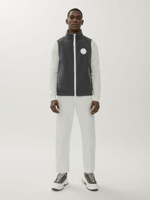 Mersey Vest Kind Fleece HUMANATURE Quarry Grey