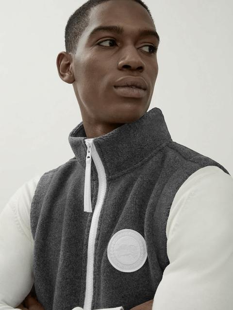 Mersey Vest Kind Fleece HUMANATURE Quarry Grey