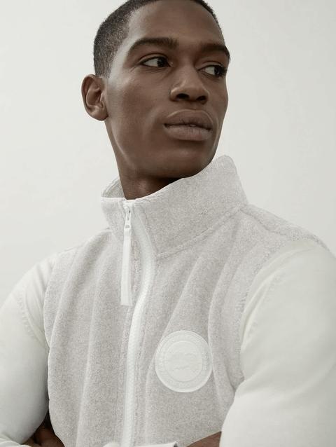 Mersey Vest Kind Fleece HUMANATURE Mist Grey