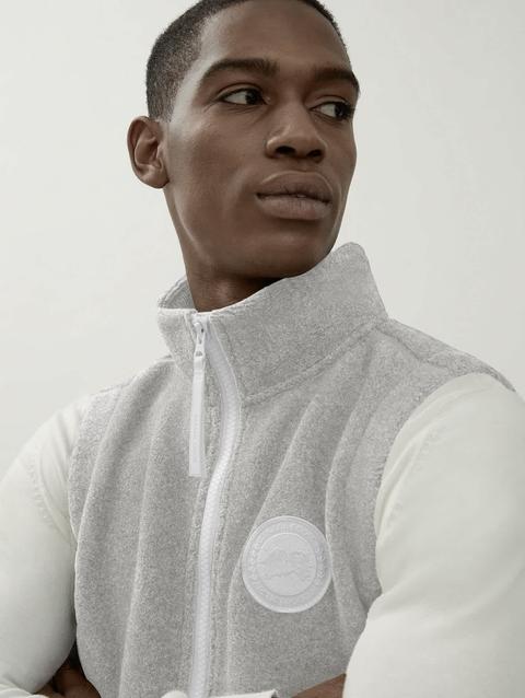 Mersey Vest Kind Fleece HUMANATURE Greige