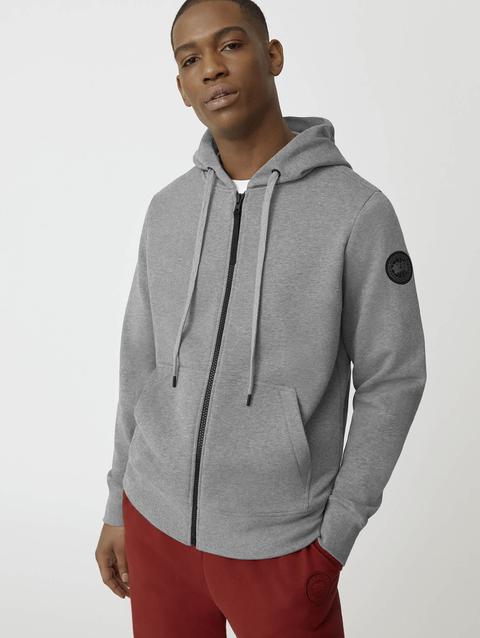 Huron Full Zip Hoody Black Label Stone Heather