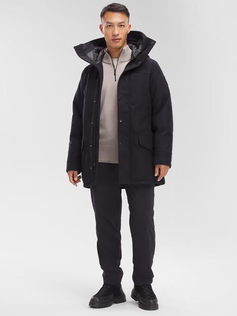 Langford Parka Wool Atlantic Navy Melange