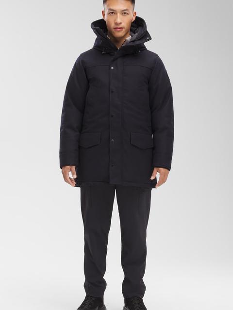 Langford Parka Wool Atlantic Navy Melange