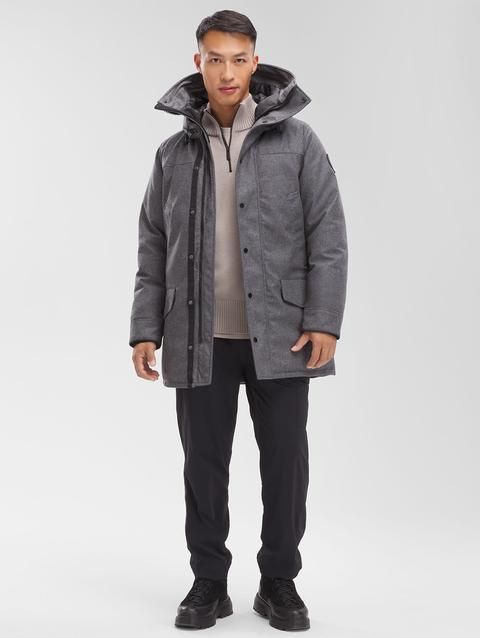 Langford Parka Wool Slate Grey Melange