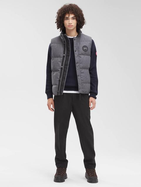 Garson Vest Wool Slate Grey Melange