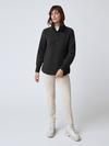 Severn ½ Zip Sweater Kind Fleece Black Label Black