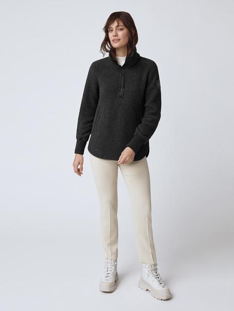 Severn ½ Zip Sweater Kind Fleece Black Label Black