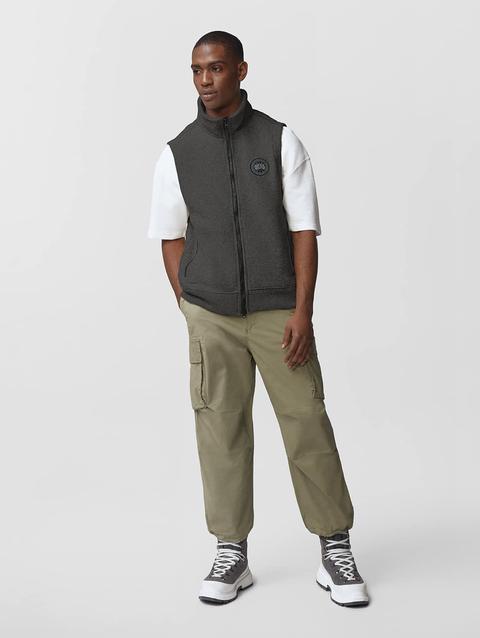 Mersey Black Label Fleece Vest Quarry Grey