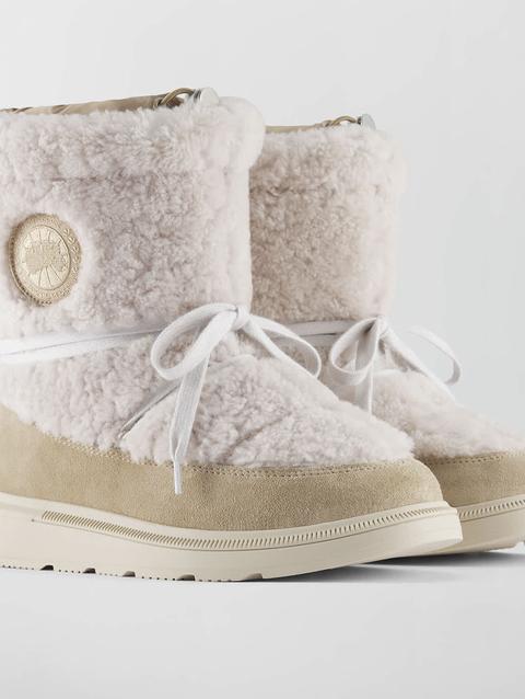 Demma Shearling Puffer Boot Linen