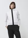 HyBridge® Knit Jacket Black Label Contrast Trim White/Black