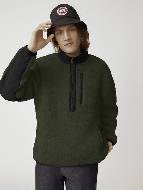 Renfrew Pullover Kind High Pile Fleece Dark Sage