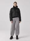 Garnet Cropped Puffer Black