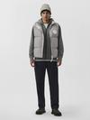 Lawrence Puffer Vest White Disc Moonstone Grey