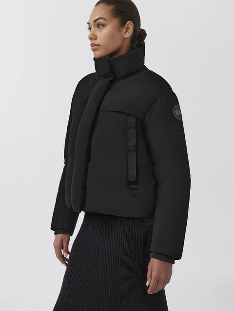 Junction Cropped Puffer Black Label Black