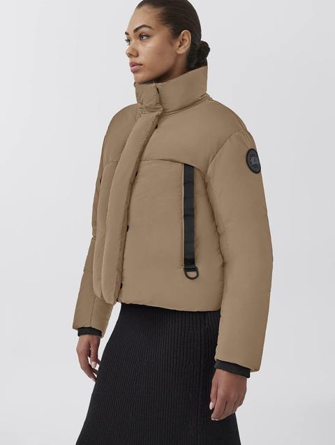 Junction Cropped Puffer Black Label Desert Sand