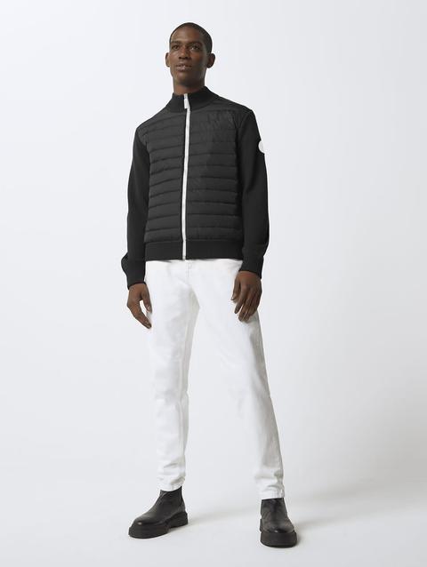 HyBridge® Knit Jacket Contrast Trim Black/White