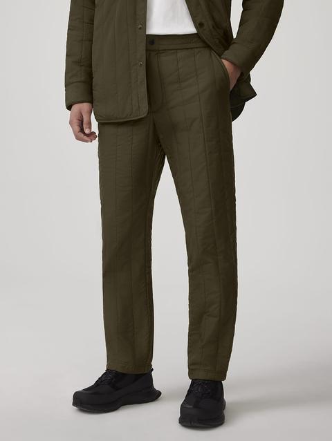 Carlyle Quilted Pant Black Label Military Green