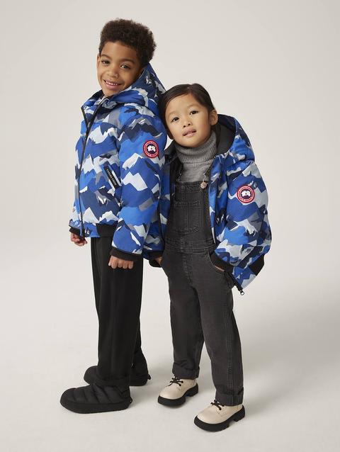 Kids Grizzly Bomber Print Pacific Blue Mountain Camo Print