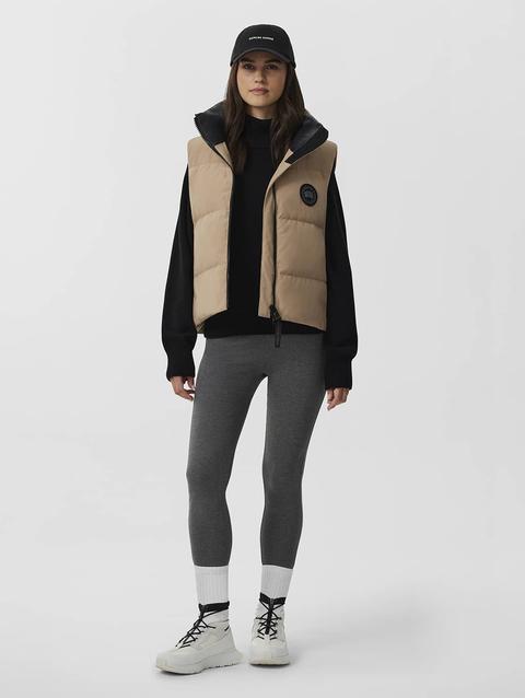 Grandview Cropped Vest Black Label Desert Sand