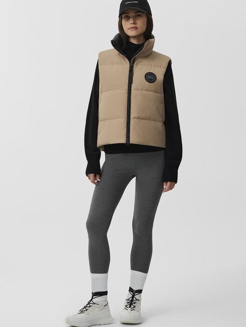 Grandview Cropped Vest Black Label Desert Sand