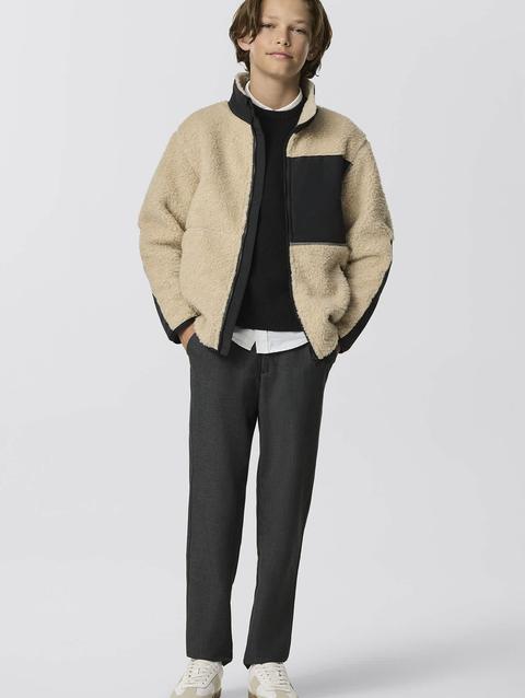 Youth Simcoe Fleece Jacket Light Tan