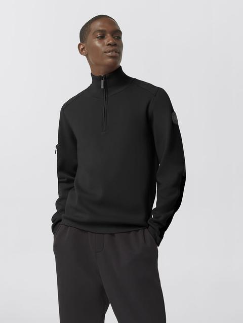 Stormont ¼ Zip Sweater Black Label Black