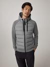 HyBridge® Huron Full Zip Hoody Black Label Stone Heather